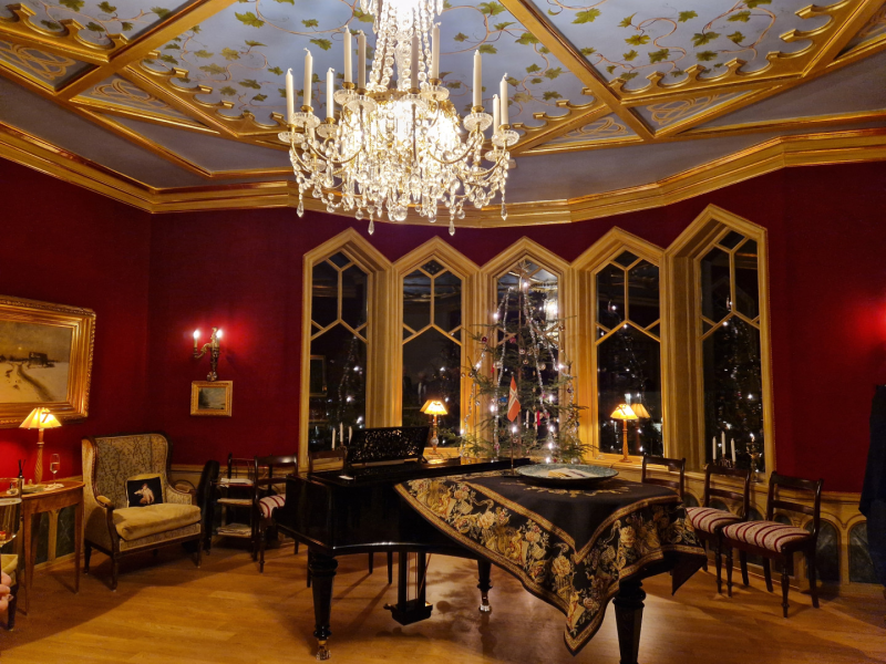 Juleavslutning i herskaplige omgivelser